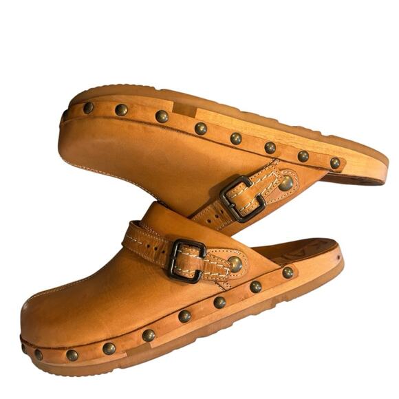 KALSØ Earth Shoe Tan Leather Shanti Clog, Women’s size 7, EU Size 37.5 - Picture 9 of 11